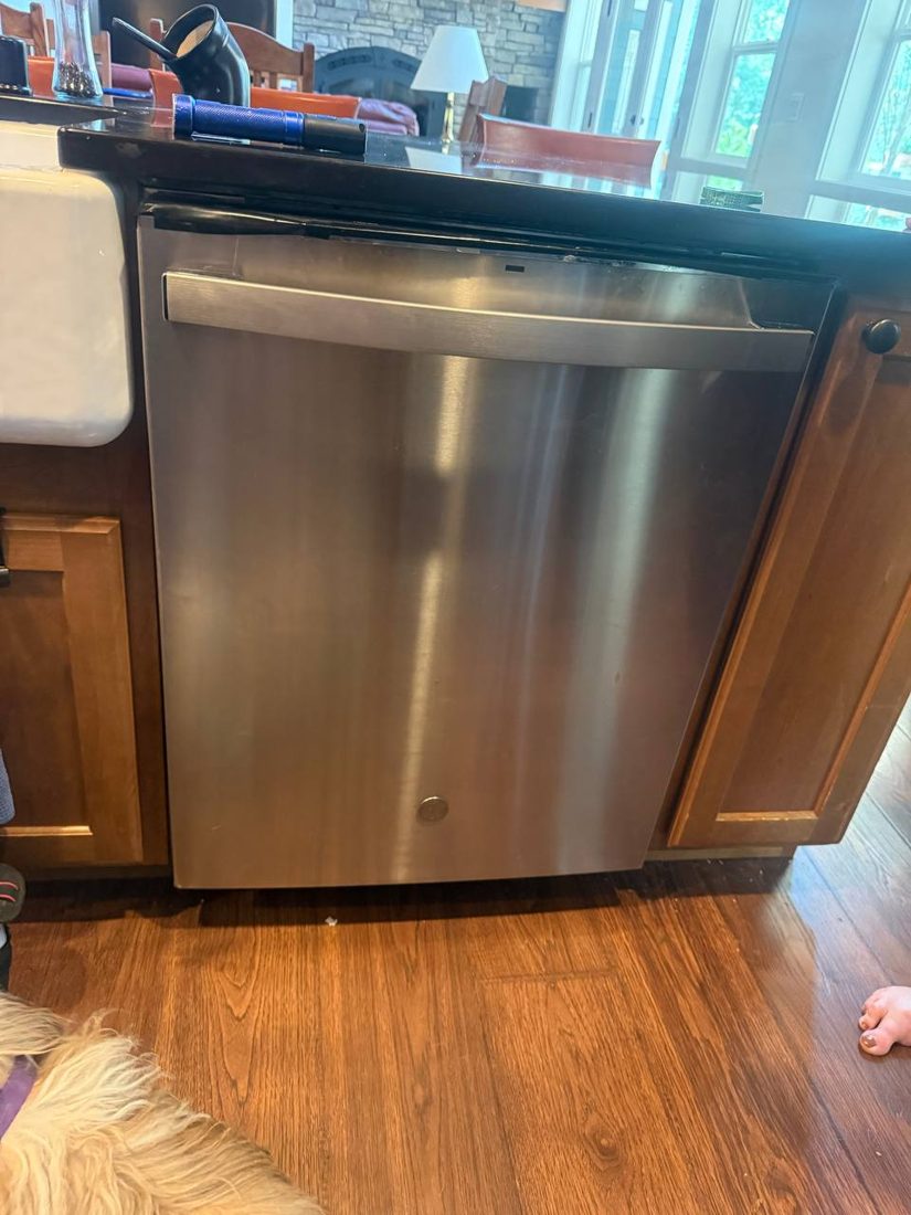 Stainless built-in kitchen unit in a Port Orchard home before service